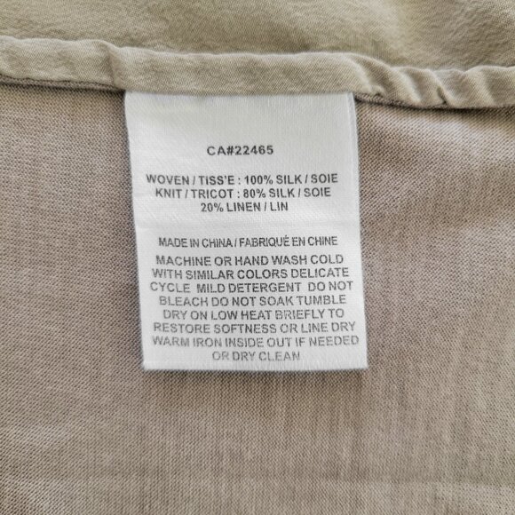 Go> by GoSilk - Silk and Linen Sleeveless top - Picture 10 of 10